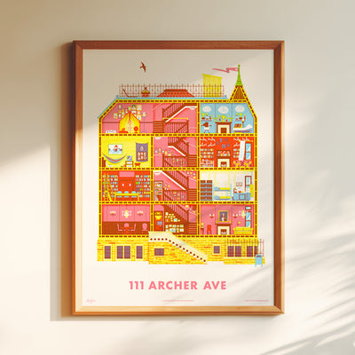 Royal Tenenbaums 111 Archer Ave Print