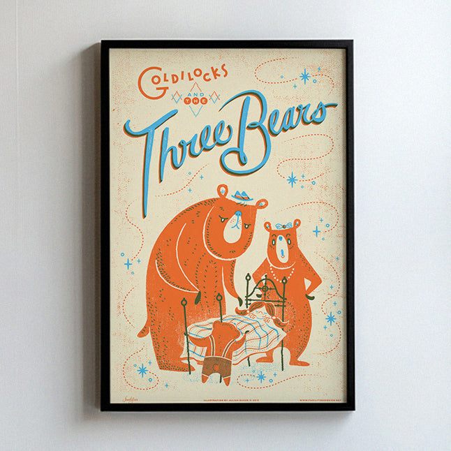 Fairy Tales Goldilocks and the Three Bears Print