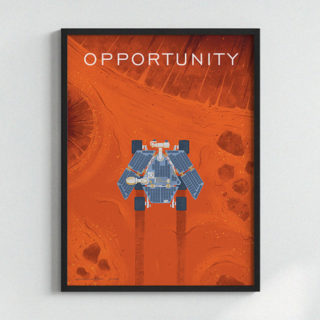 Opportunity Mars Rover NASA Poster