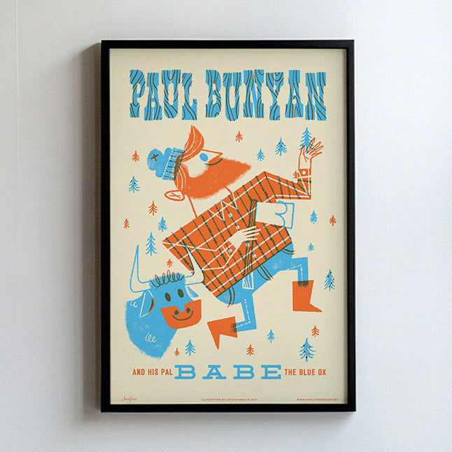Fairy Tales Paul Bunyan Print