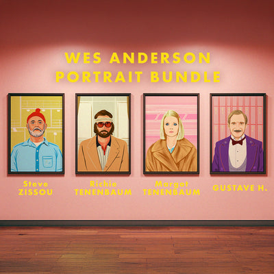 Wes Anderson Character Portraits Bundle