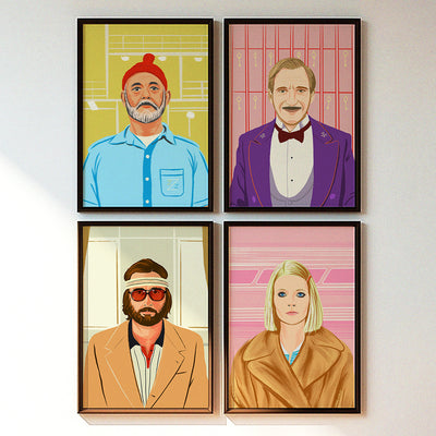 Wes Anderson Character Portraits Bundle