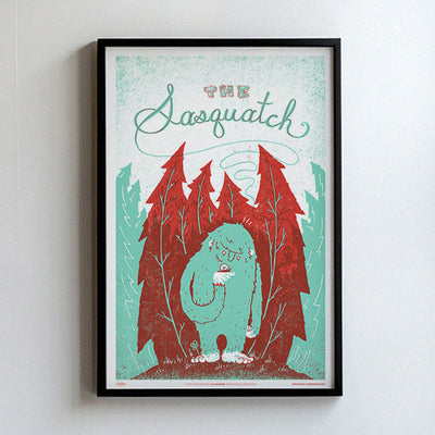 Monster Friends Sasquatch Print