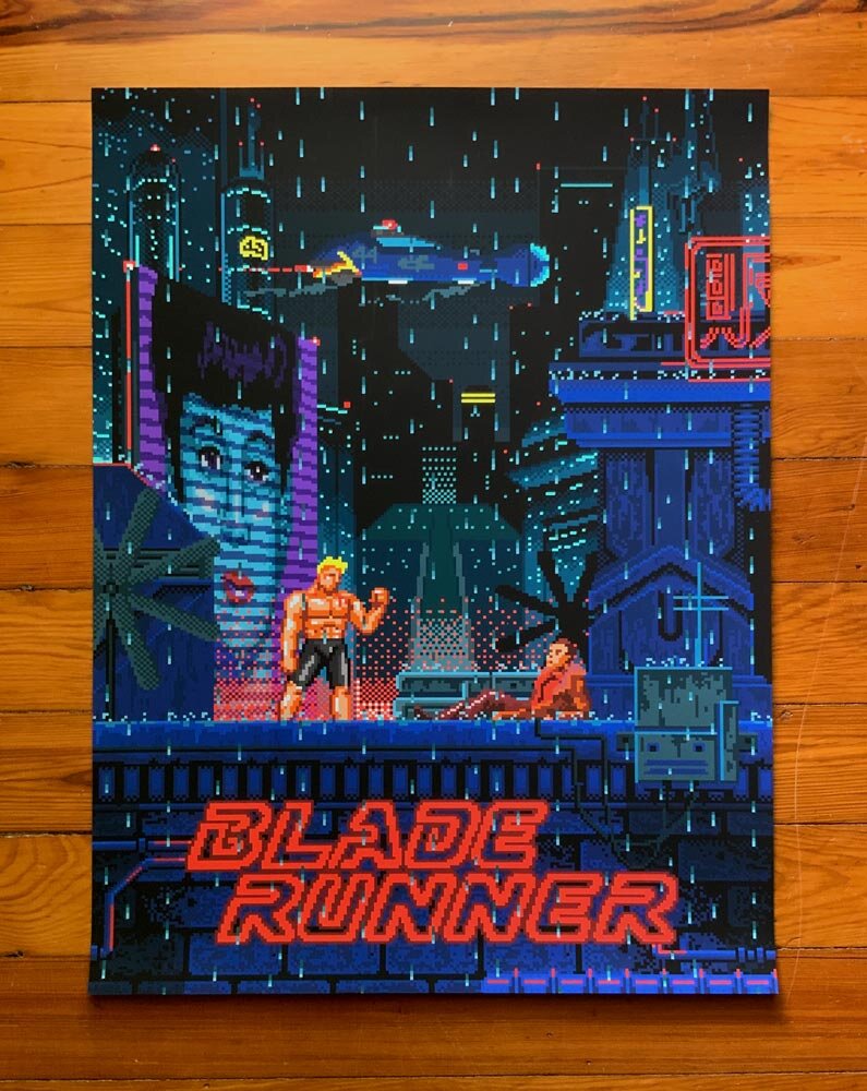 Blade Runner Pixel Art Print