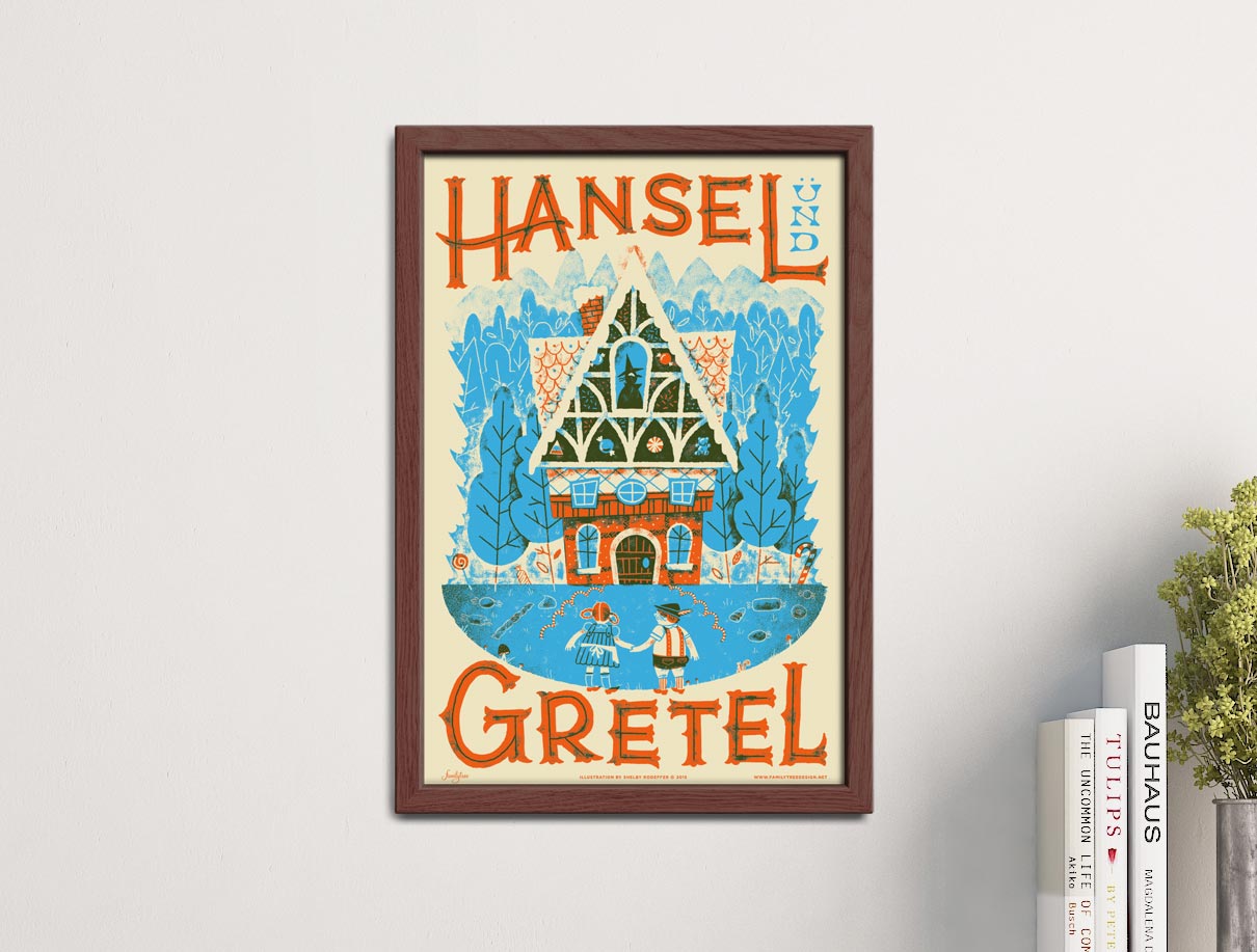 Fairy Tales Hansel and Gretel Print