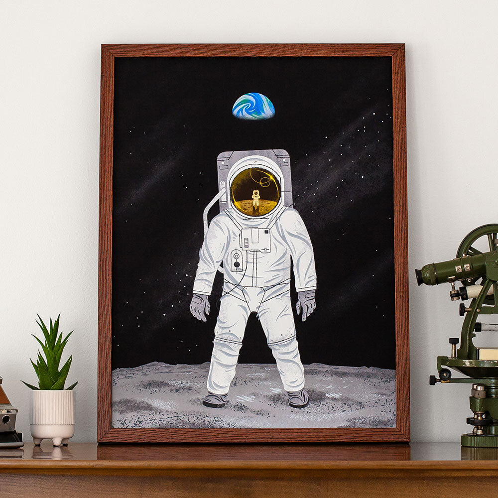 Lost on the Moon Art Print