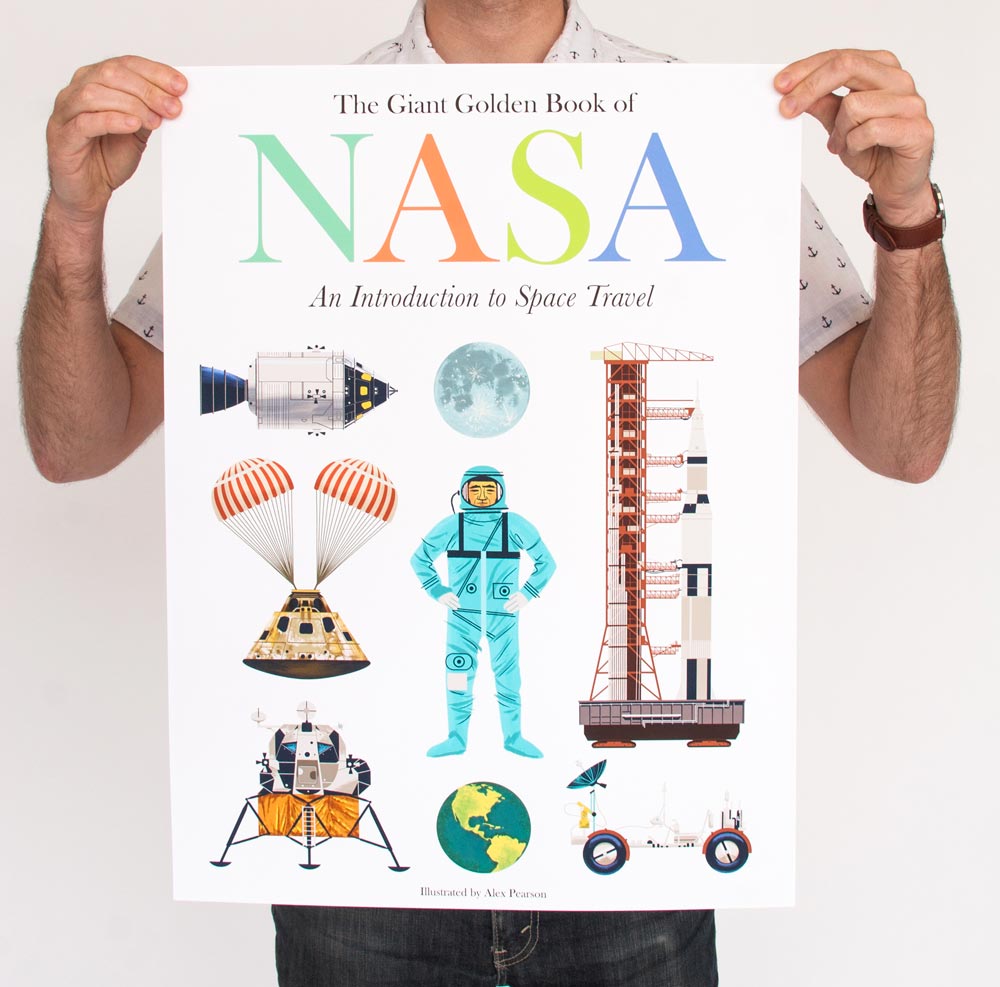 NASA Golden Book Print