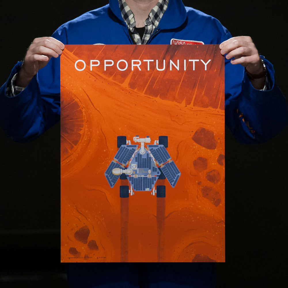 Opportunity Mars Rover NASA Poster