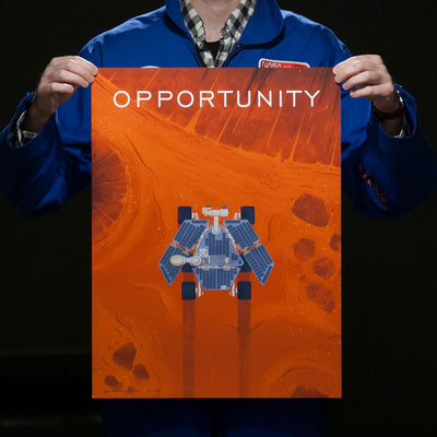 Opportunity Mars Rover NASA Poster