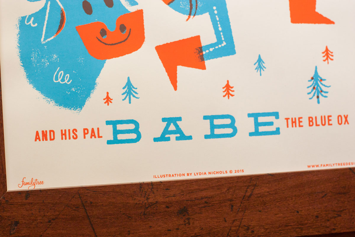 Fairy Tales Paul Bunyan Print