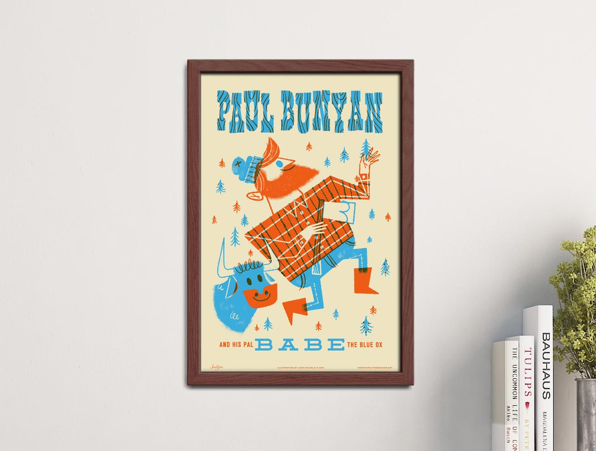 Fairy Tales Paul Bunyan Print