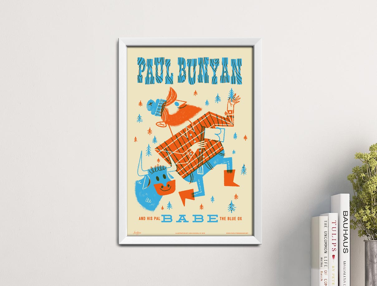 Fairy Tales Paul Bunyan Print