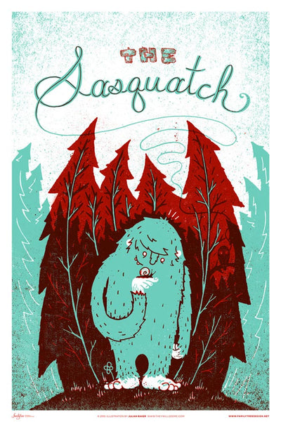 Monster Friends Sasquatch Print