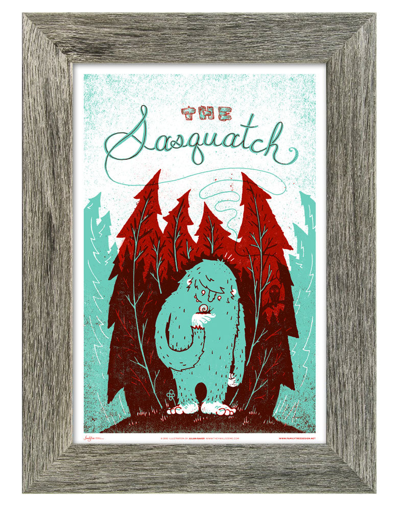 Monster Friends Sasquatch Print