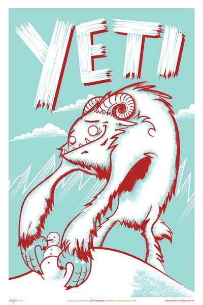 Monster Friends Yeti Print